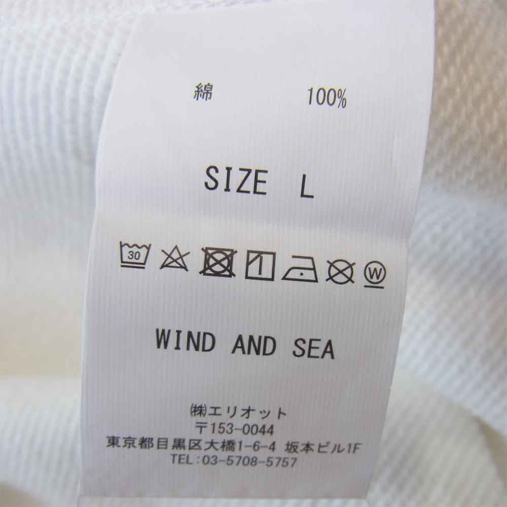 ウィンダンシー WDS-STNLY-05 STANLEY スタンリー WDS Hoodie ロゴ パーカー ホワイト系 L【美品】【中古】
