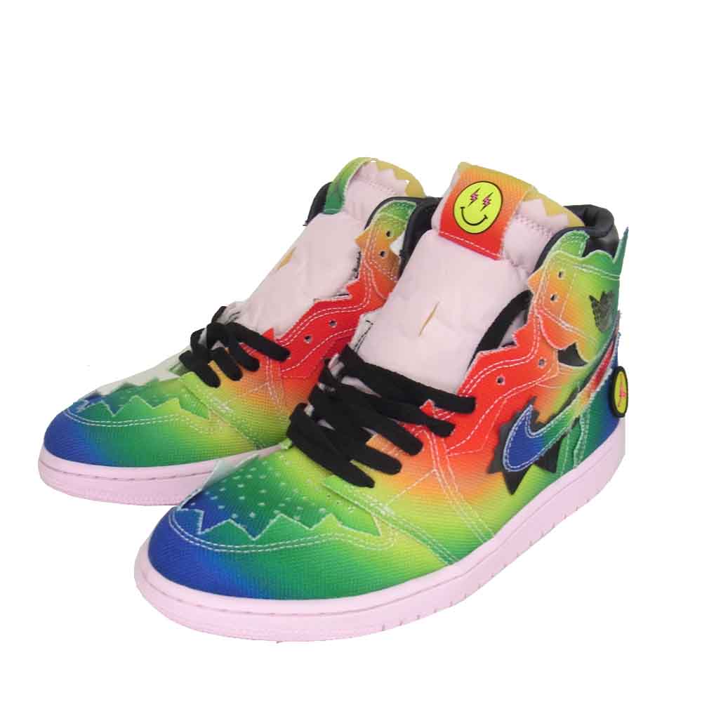 NIKE AIR JORDAN ナイキ ジョーダン DC3481-900 極美品 J BALVIN ジェーバルビン 1 RETRO HIGH OG MULTI-COLOR ワン レトロ ハイ マルチカラー 26.5cm【美品】【中古】