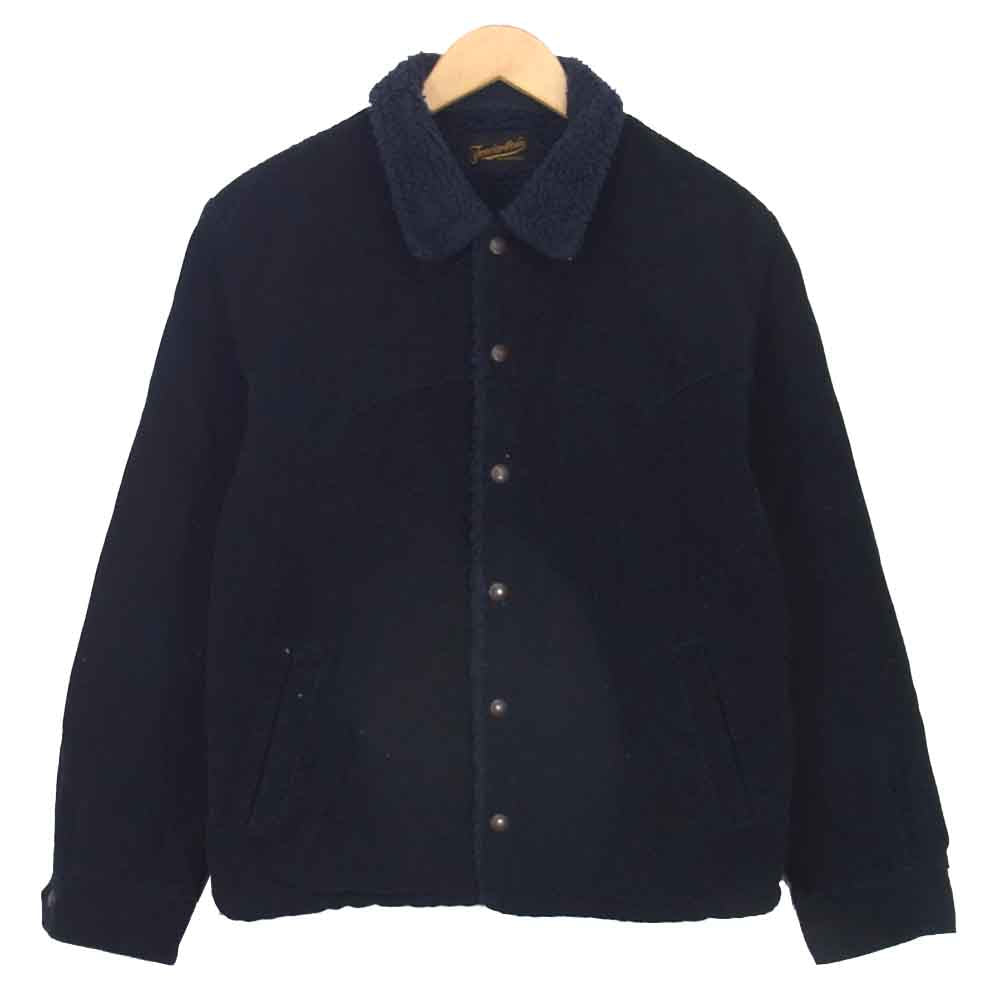 TENDERLOIN テンダーロイン T-SADDLE CORDUROY JKT サドル コーデュロイ ボア ジャケット ネイビー系 S【中古】