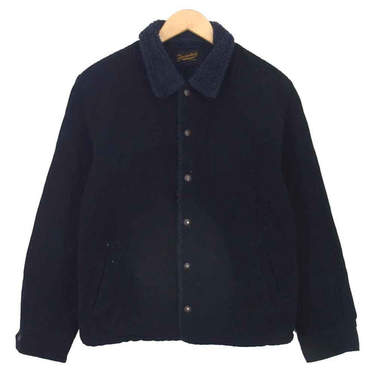 TENDERLOIN テンダーロイン T-SADDLE CORDUROY JKT サドル コーデュロイ ボア ジャケット ネイビー系 S【中古】