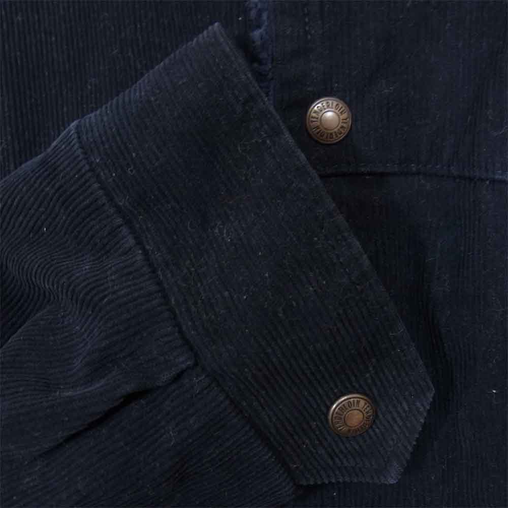TENDERLOIN テンダーロイン T-SADDLE CORDUROY JKT サドル コーデュロイ ボア ジャケット ネイビー系 S【中古】