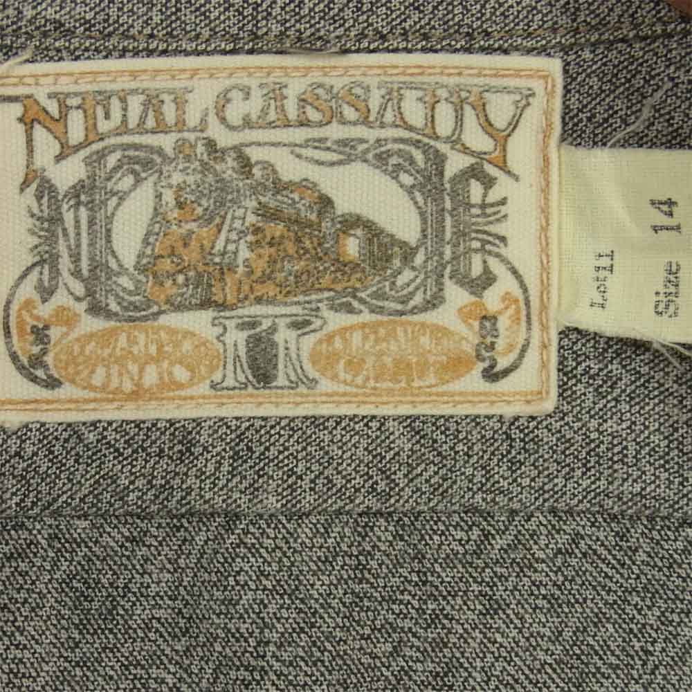 FREEWHEELERS フリーホイーラーズ Neal Cassady Railroad シャンブレー ワーク シャツ 長袖 グレー系 14【中古】