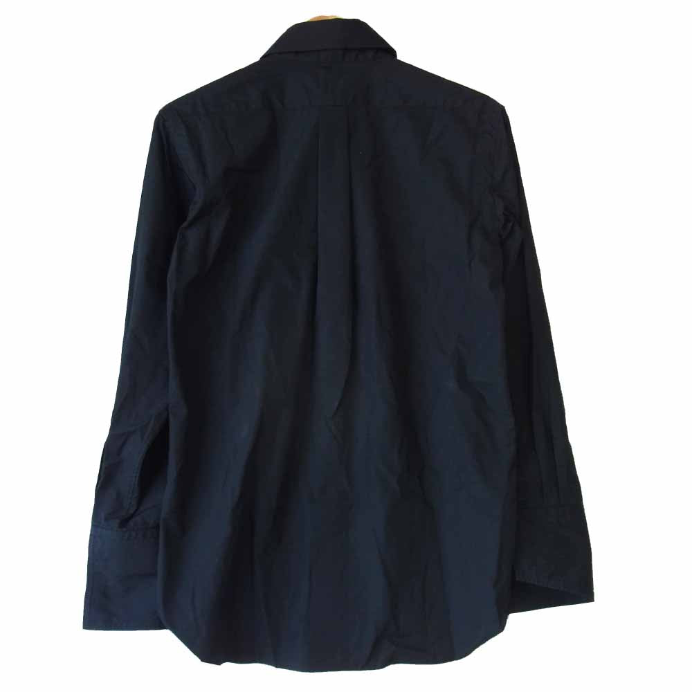 バリモアカラー シャツ ロングポイント ブラック系 S【中古】