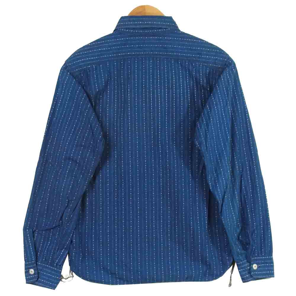 Pherrow's フェローズ WORK SHIRTS ワーク シャツ 長袖 コットン 日本製 ブルー系 36【中古】