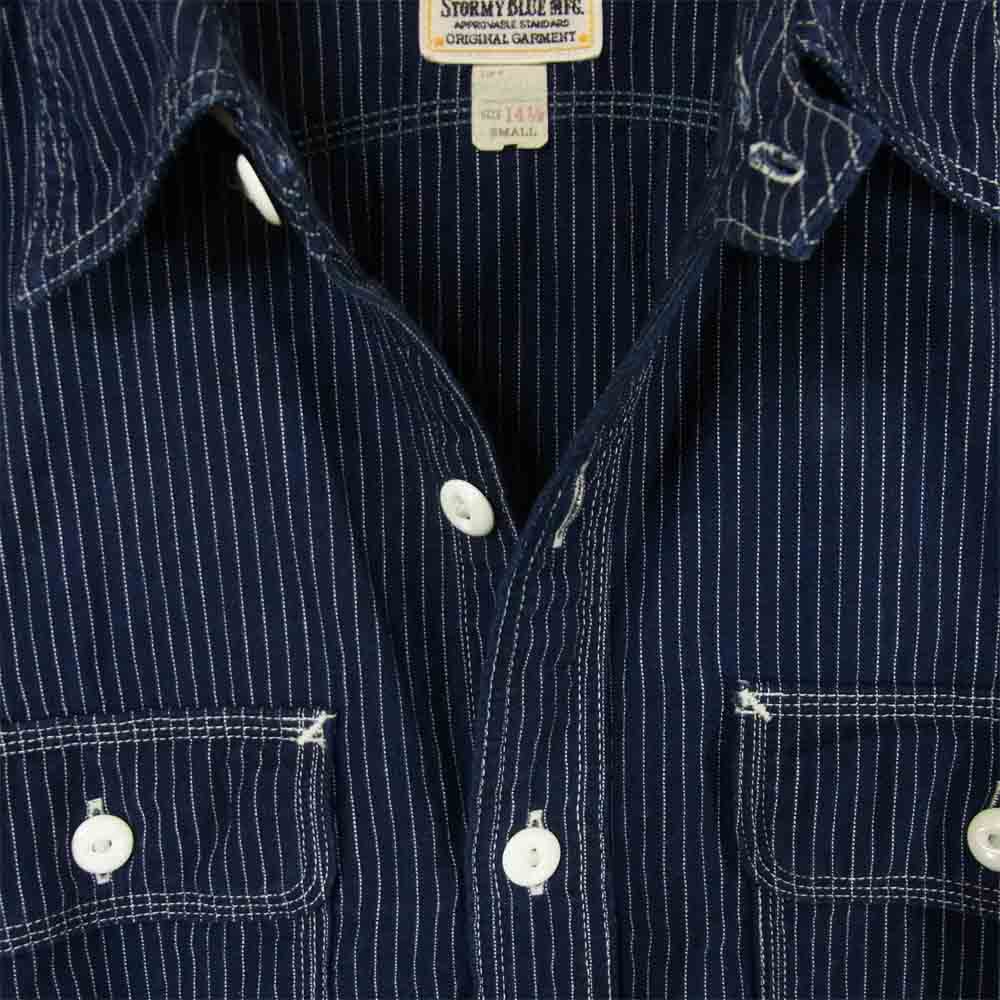 Pherrow's フェローズ 40's MODEL CHAMBRAY WORK SHIRT ワーク シャツ 長袖 ネイビー系 S【中古】