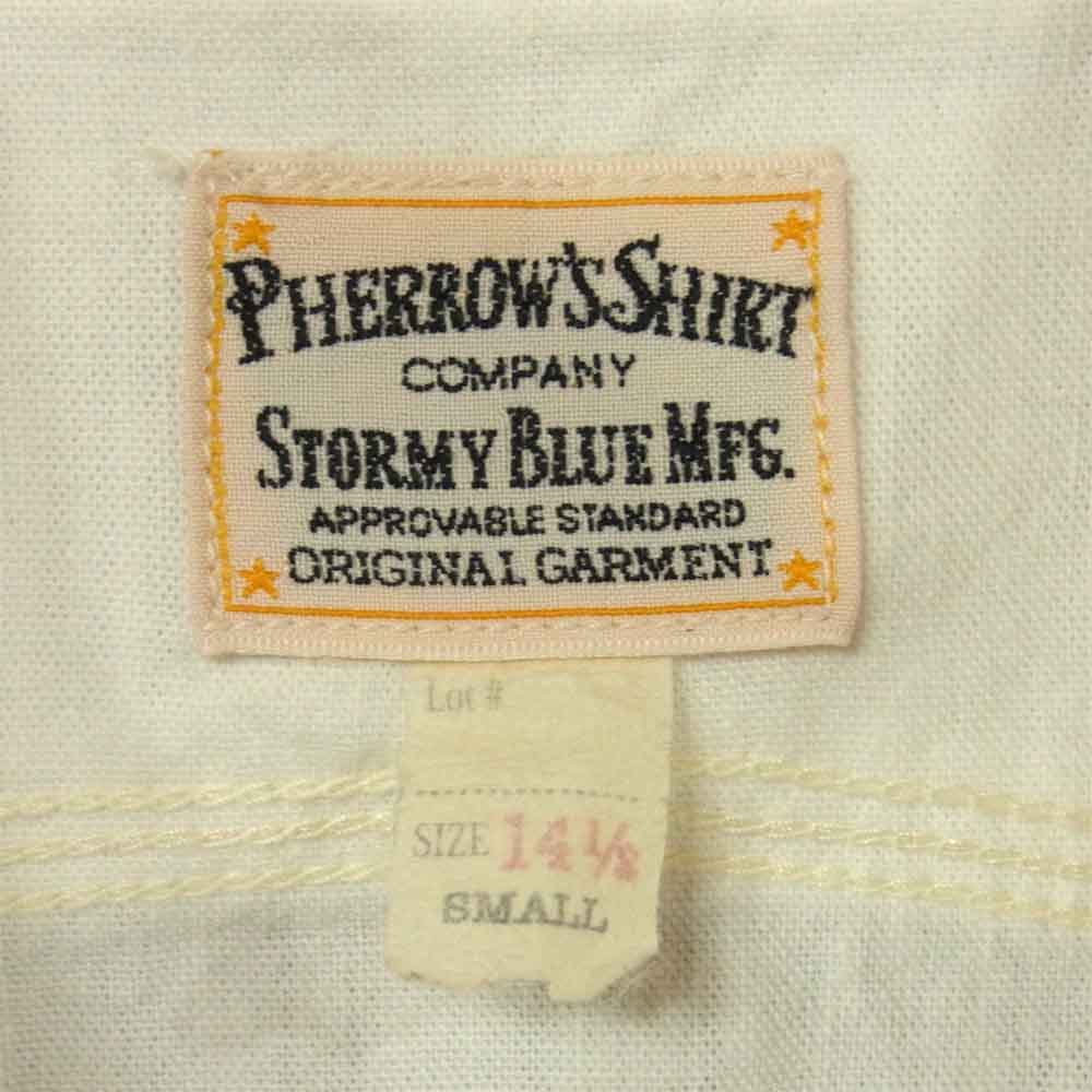 Pherrow's フェローズ 40's MODEL CHAMBRAY WORK SHIRT ワーク シャツ 長袖 ホワイト系 S【中古】