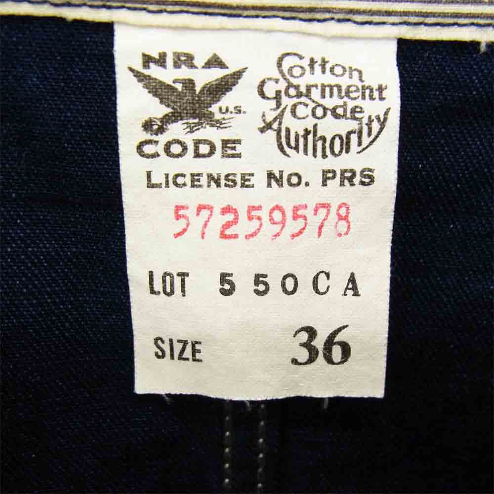 Pherrow's フェローズ 550CA インディゴ ウォバッシュ カバーオール ジャケット インディゴブルー系 36【美品】【中古】