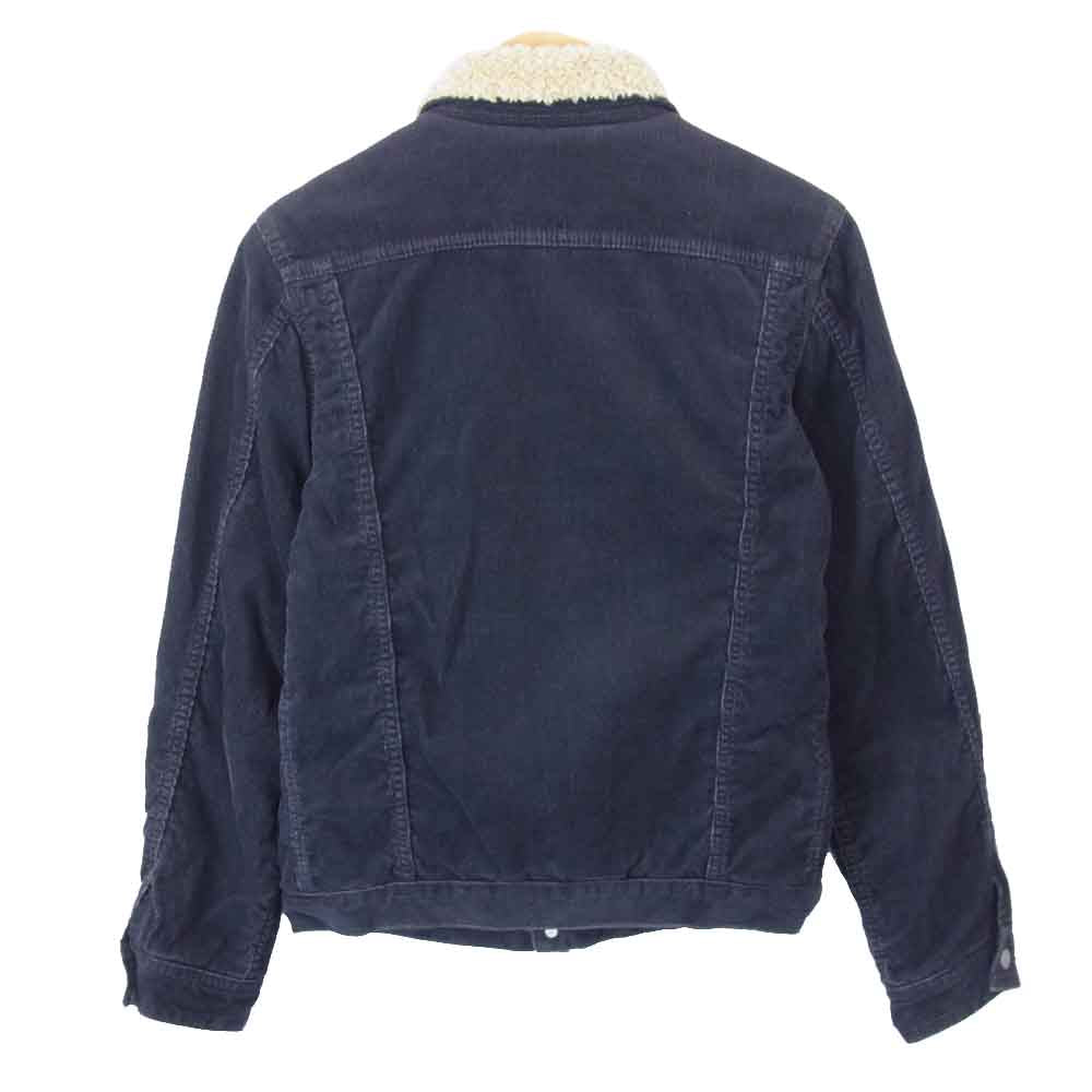 STUDIO D’ARTISAN ステュディオダルチザン 4323 COUDUROY RUNCH JACKET コーデュロイ ボア ランチ ワーク ジャケット パープル系 ベージュ系 36【中古】