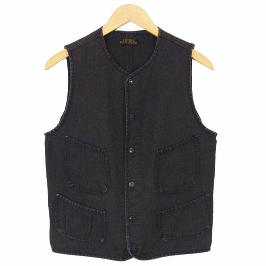 FULLCOUNT フルカウント BBJ3-001 BROWN'S BEACH ブラウンズビーチ COVERT VEST グレー系 36【中古】