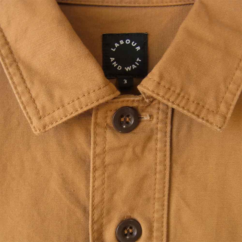 レイバーアンドウェイト OVERHEAD SHIRT オーバー ヘッド シャツ ブラウン系 3【新古品】【未使用】【中古】