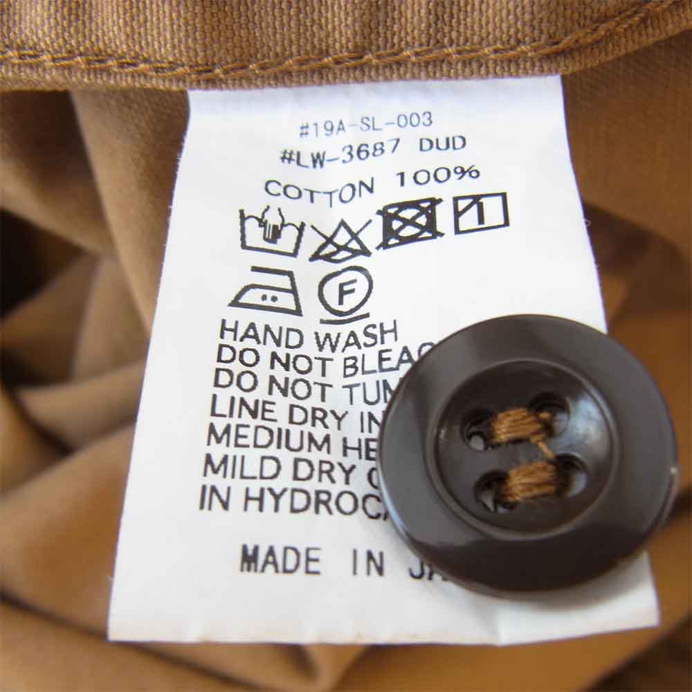 レイバーアンドウェイト OVERHEAD SHIRT オーバー ヘッド シャツ ブラウン系 3【新古品】【未使用】【中古】