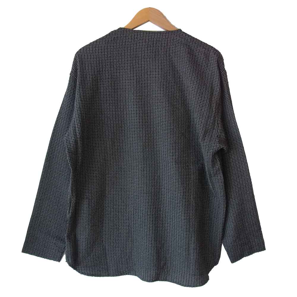 snowpeak スノーピーク SH-20AU20903CH Gingham Check Shirt ギンガム チェック シャツ ブラック系 M【新古品】【未使用】【中古】