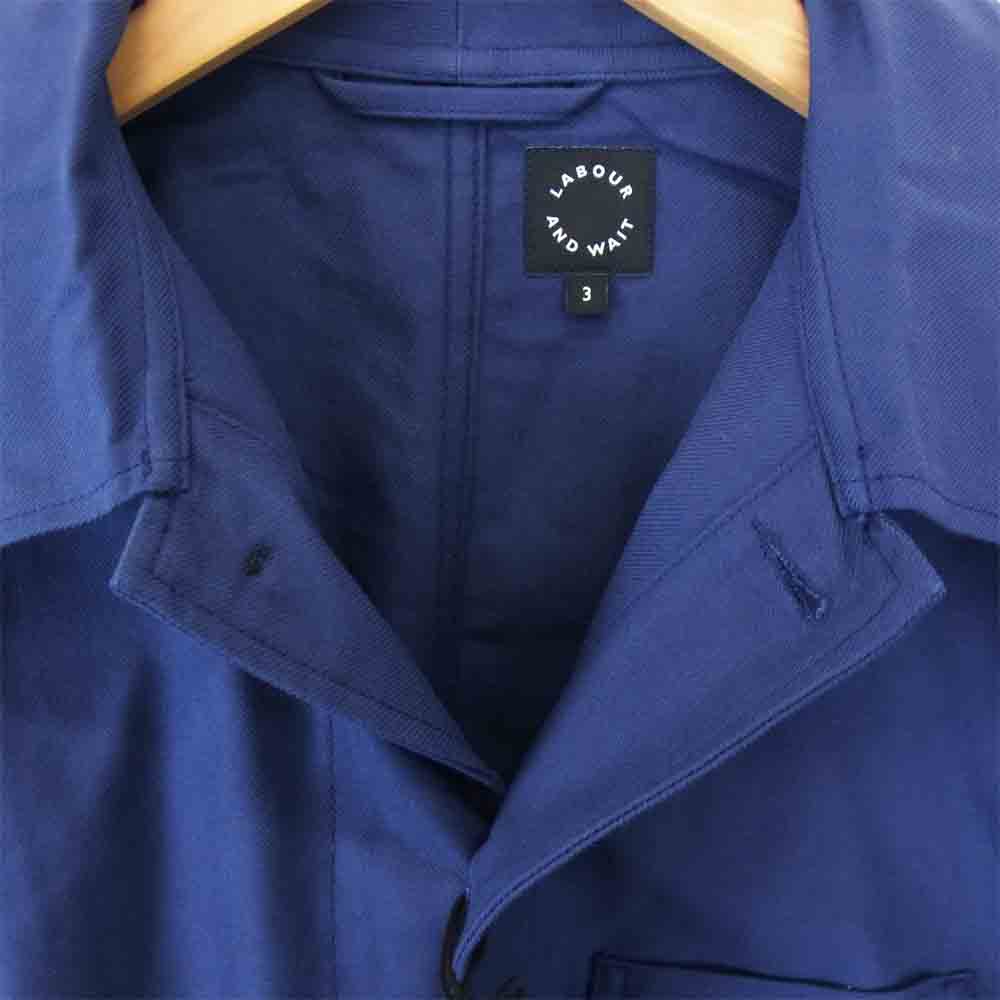 レイバーアンドウェイト WORK JACKET ワーク ジャケット ネイビー系 3【新古品】【未使用】【中古】