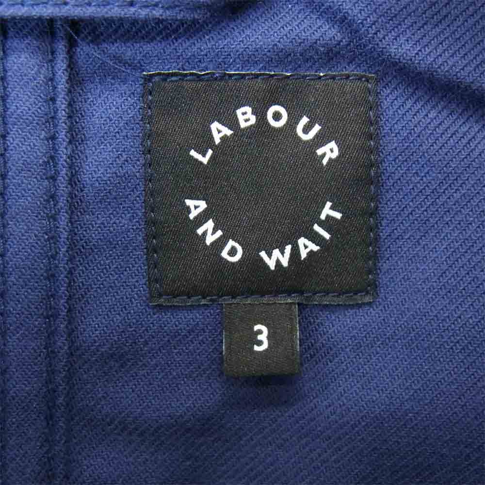 レイバーアンドウェイト WORK JACKET ワーク ジャケット ネイビー系 3【新古品】【未使用】【中古】
