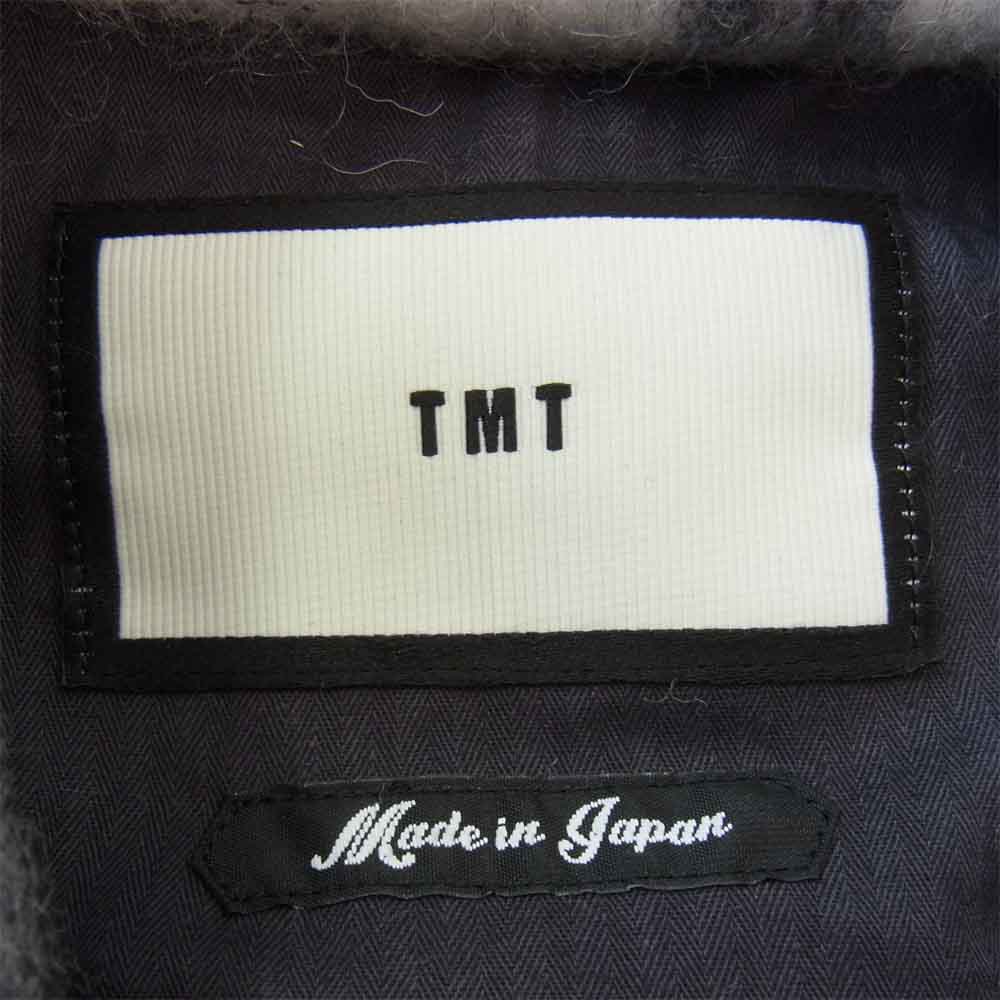 TMT ティーエムティー TJK-F2016 PLAID FUR WORK SHIRT JACKET ブランケット チェック ワーク シャツ ジャケット  黒×白 L【新古品】【未使用】【中古】
