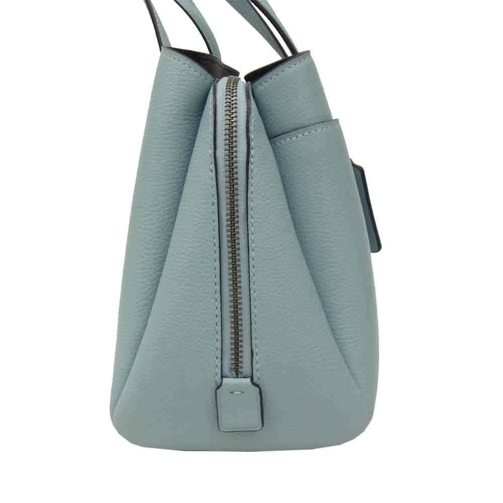 COACH コーチ 91740 ローラ キャリーオール 30 ライトブルー系【美品】【中古】