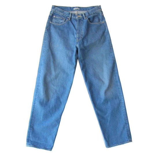 AURALEE オーラリー A9SP04DM WASHED HARD TWIST DENIM WIDE PT デニム パンツ インディゴブルー系 30【中古】