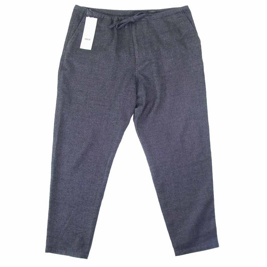 COMOLI コモリ Q03-03001 ウールシルク テーパード パンツ ブラック系 1【中古】