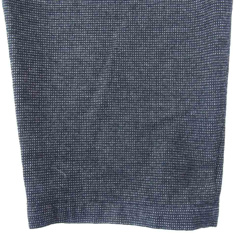 COMOLI コモリ Q03-03001 ウールシルク テーパード パンツ ブラック系 1【中古】
