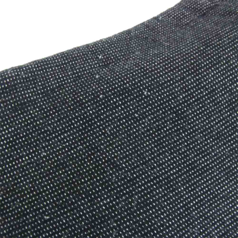 COMOLI コモリ Q03-03001 ウールシルク テーパード パンツ ブラック系 1【中古】