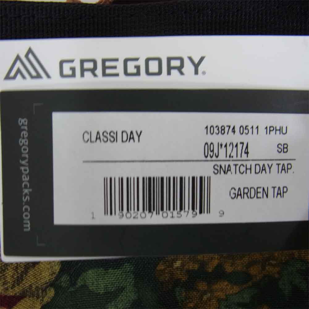 GREGORY グレゴリー 103874 スナッチデイ ガーデン タペストリー ブラック系【新古品】【未使用】【中古】