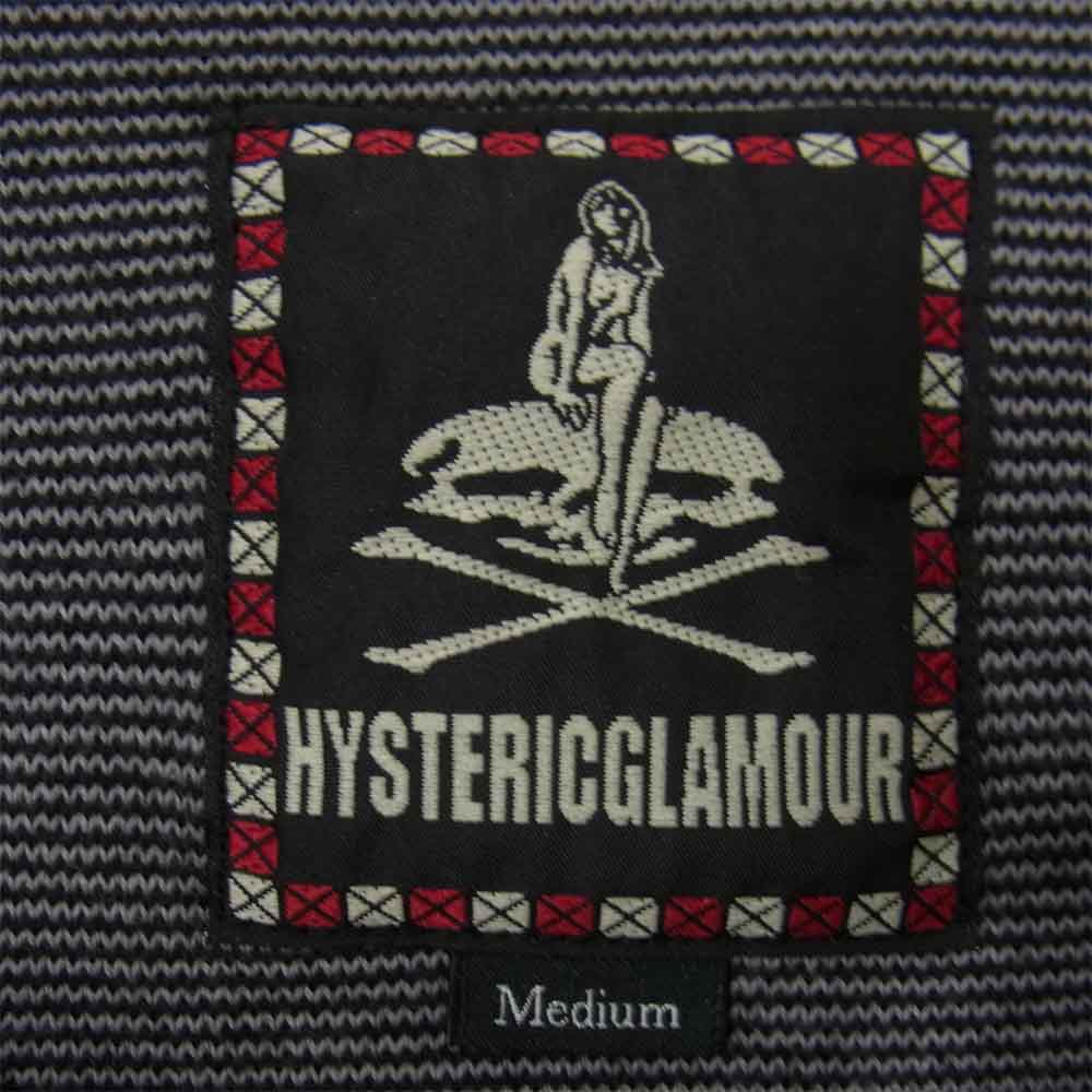 HYSTERIC GLAMOUR ヒステリックグラマー 0253CF10 バッファローチェック フリース ジップ パーカー グレー系 M【中古】