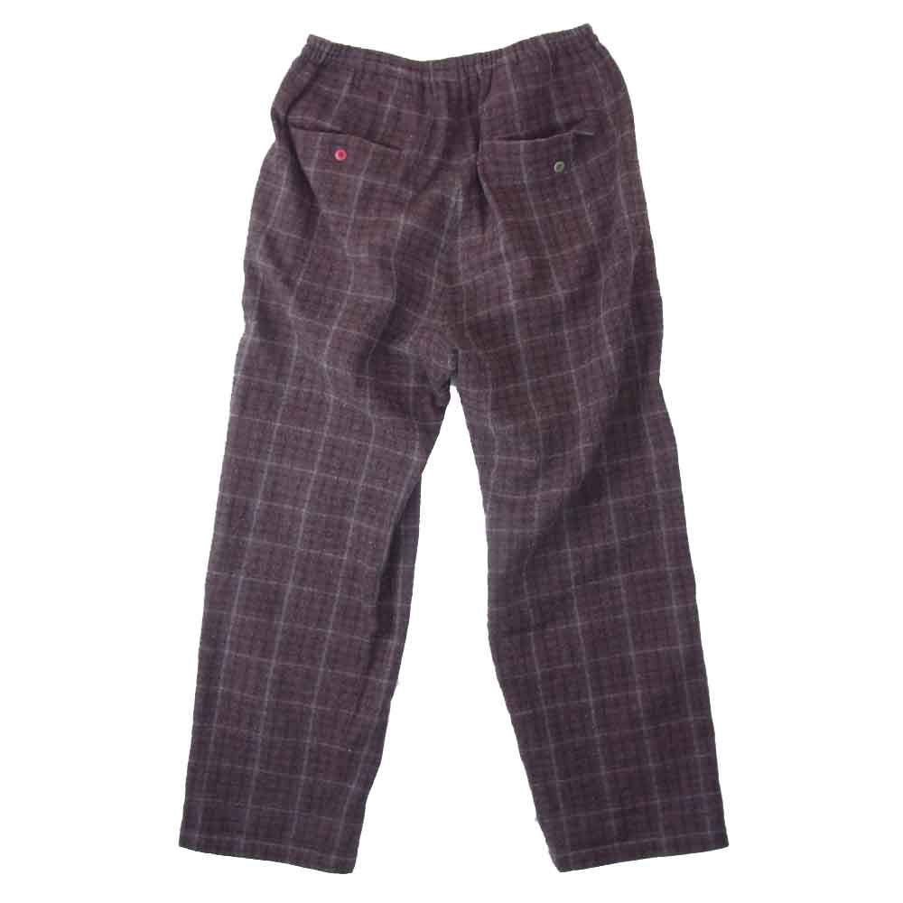 UNDERCOVER アンダーカバー 20AW UCZ4501-1 WOOL CHECK SHRIVEL PANTS ウール チェック パンツ エンジ系 2【中古】