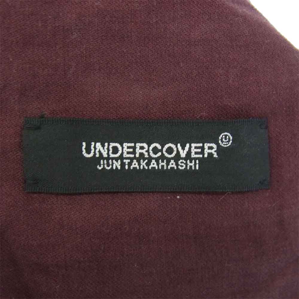 UNDERCOVER アンダーカバー 20AW UCZ4501-1 WOOL CHECK SHRIVEL PANTS ウール チェック パンツ エンジ系 2【中古】