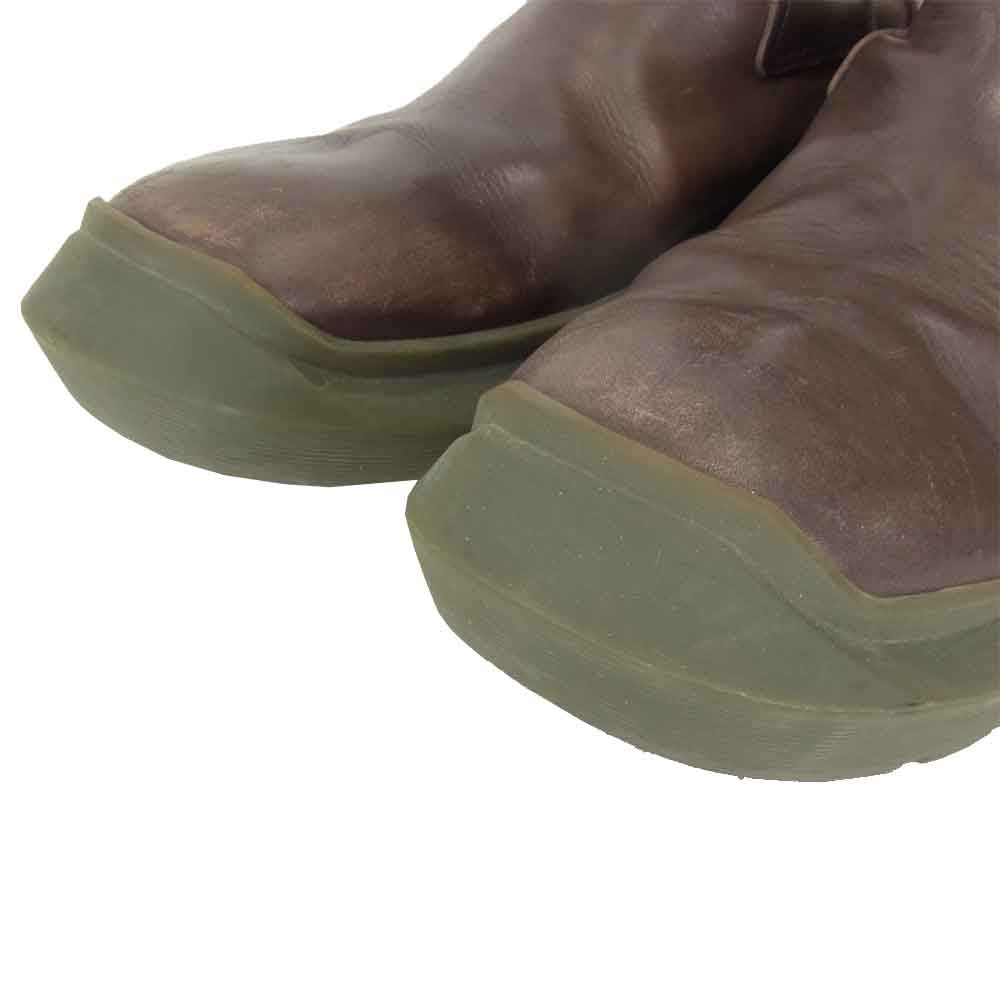 UNDERCOVER アンダーカバー 20AW UCZ4F03 Zip Up Leather Boots ジップアップ レザー ブーツ ブラウン系 XL 28-28.5cm【中古】