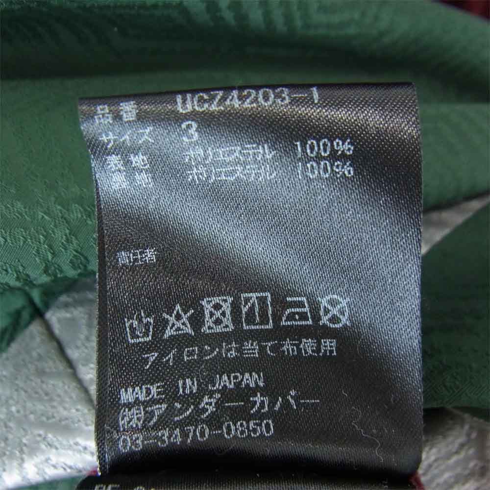 UNDERCOVER アンダーカバー 20AW UCZ4203-1 コーチ ジャケット ライト ジャケット グリーン系 エンジ系 3【美品】【中古】