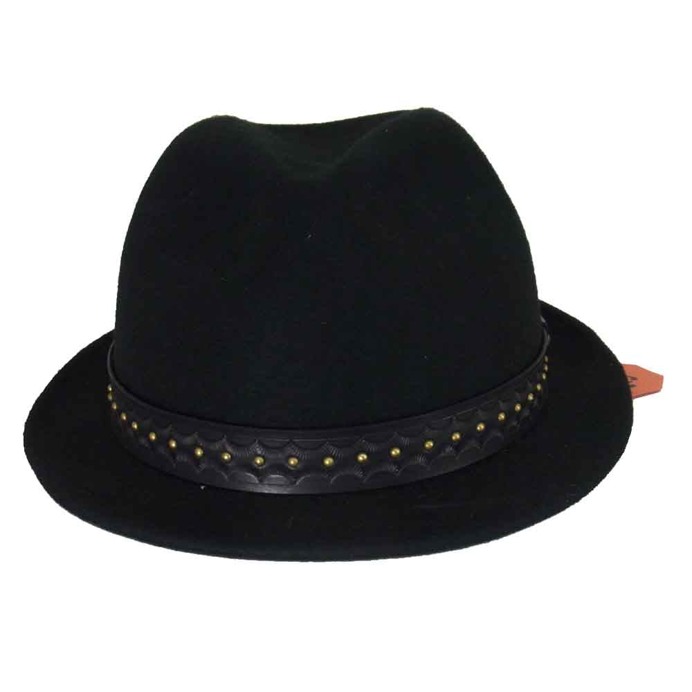 CALEE キャリー 12AW CL-12AW052 ウール スタッズ ハット ブラック系 L【新古品】【未使用】【中古】