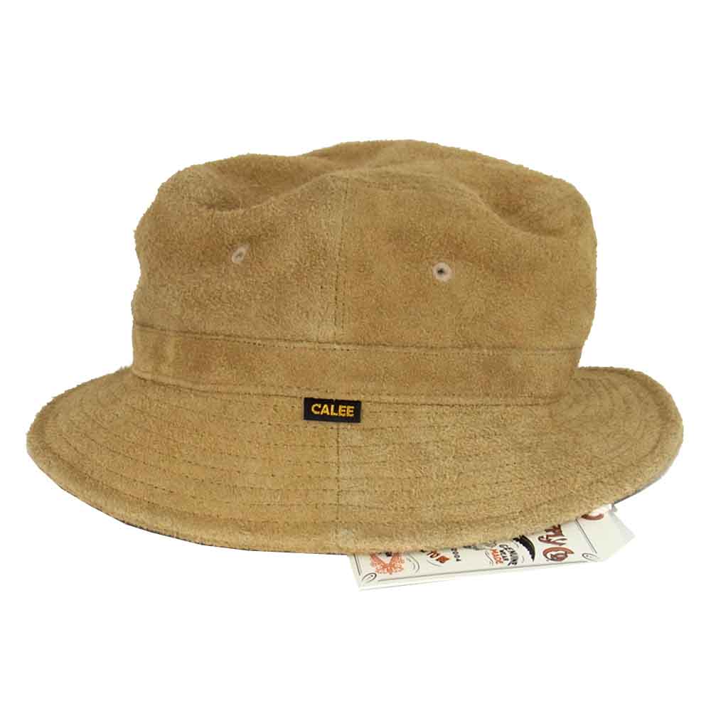 CALEE キャリー 16AW CL-16AW033 SUEDE BUCKET HAT スエード バケット ハット ベージュ系 L【新古品】【未使用】【中古】