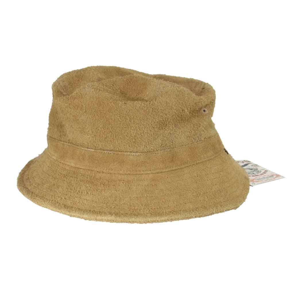 CALEE キャリー 16AW CL-16AW033 SUEDE BUCKET HAT スエード バケット ハット ベージュ系 L【新古品】【未使用】【中古】