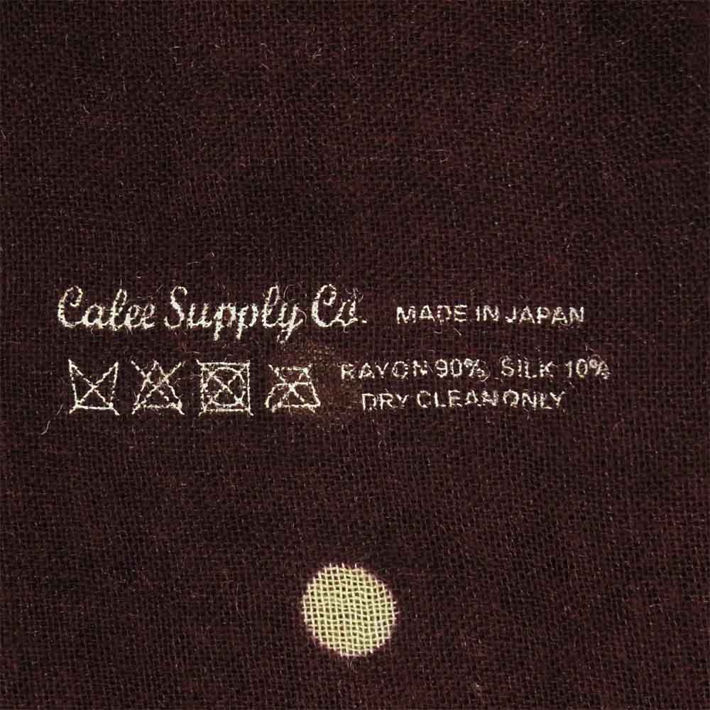 CALEE キャリー CL-14AW026 Silk Mix Rayon Dot Stole シルク混 レーヨン ドット ストール ワインレッド系【極上美品】【中古】