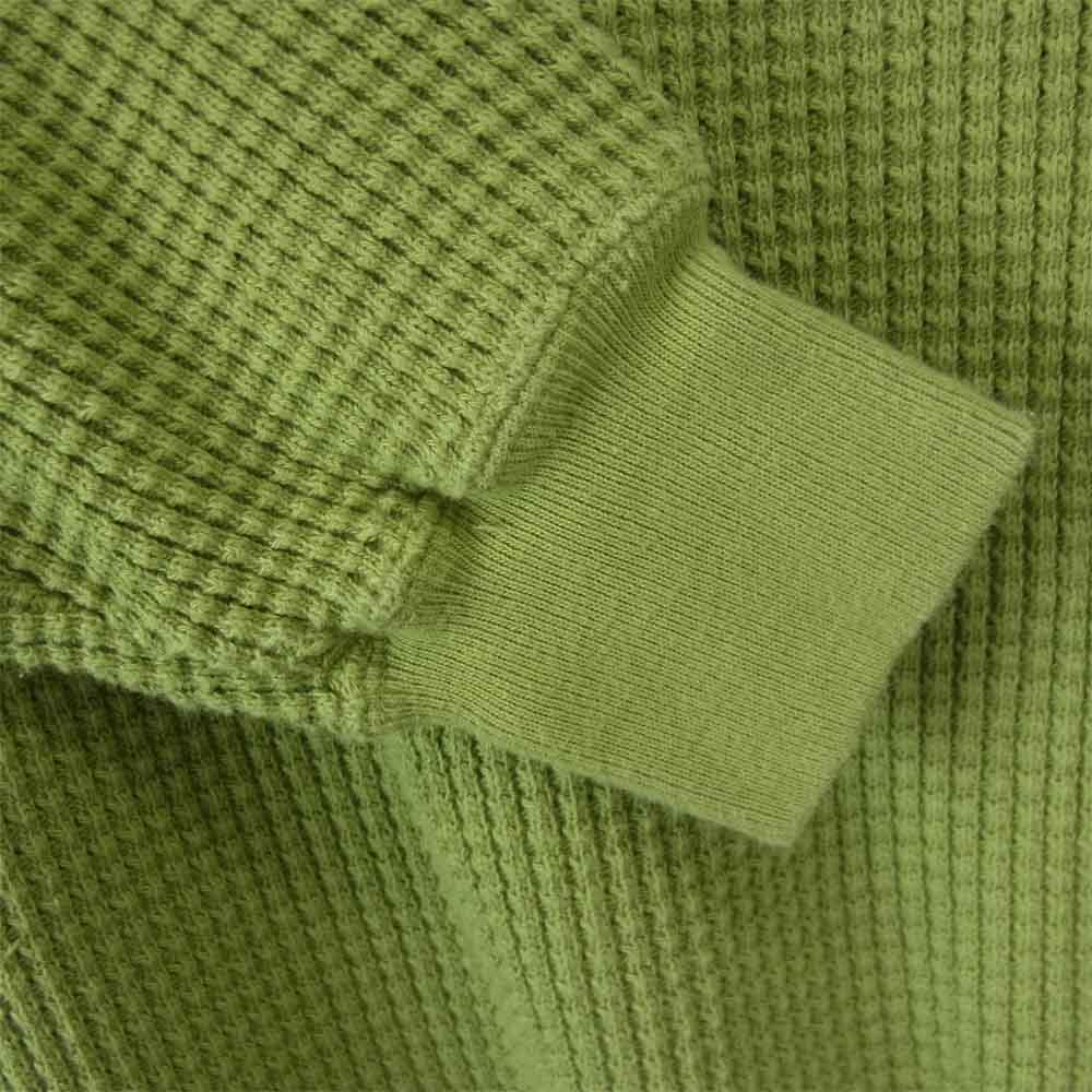 CALEE キャリー 20AW CL-20AW071 Big waffle L/S cutsew ビッグ ワッフル カットソー ライトグリーン系 XL【新古品】【未使用】【中古】