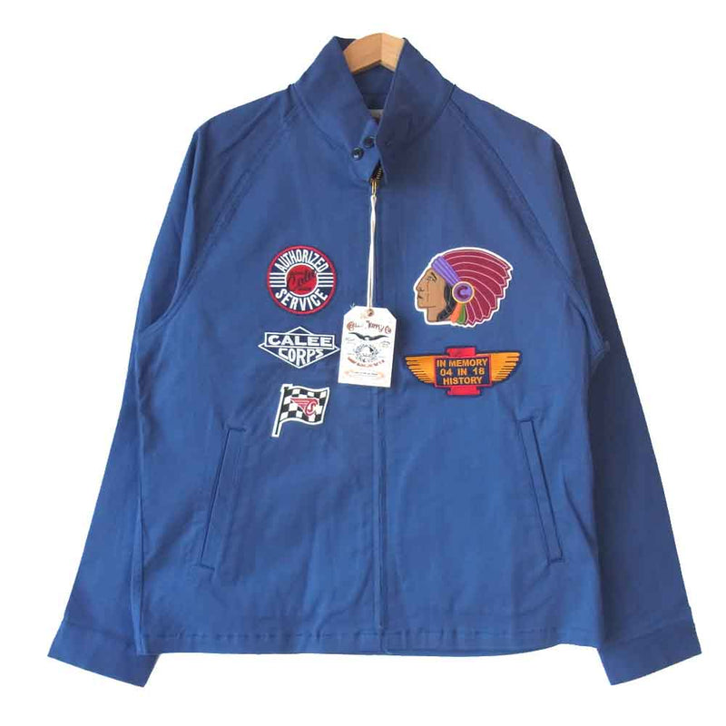 CALEE キャリー 18AW CL-18AW013 Stand collar work jacket ワーク ジャケット ネイビー系 XL【新古品】【未使用】【中古】