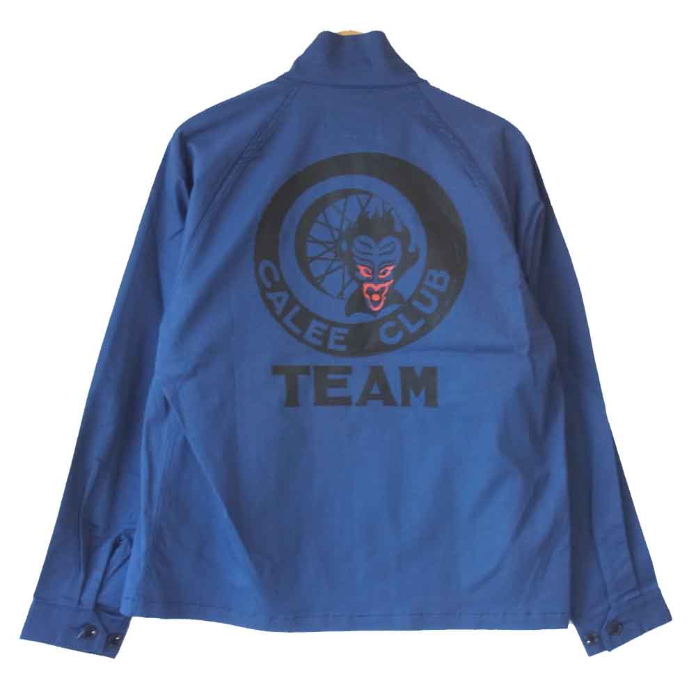 CALEE キャリー 18AW CL-18AW013 Stand collar work jacket ワーク ジャケット ネイビー系 XL【新古品】【未使用】【中古】