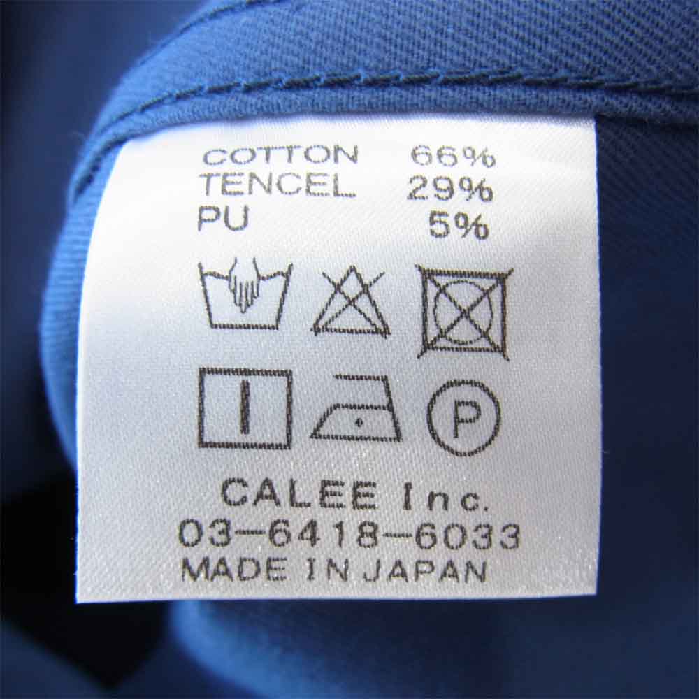 CALEE キャリー 18AW CL-18AW013 Stand collar work jacket ワーク ジャケット ネイビー系 XL【新古品】【未使用】【中古】