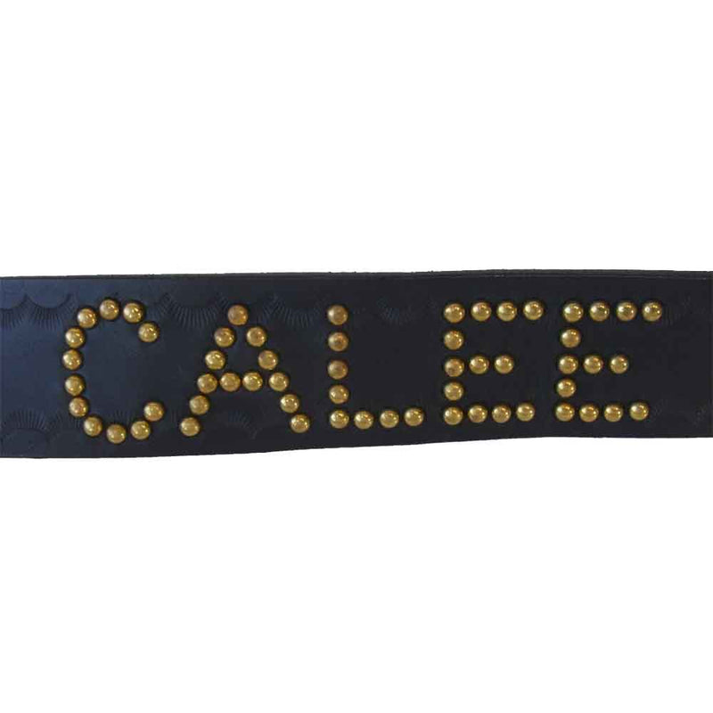 CALEE キャリー Japan style studs leather belt スタッズ ベルト ブラック系【美品】【中古】