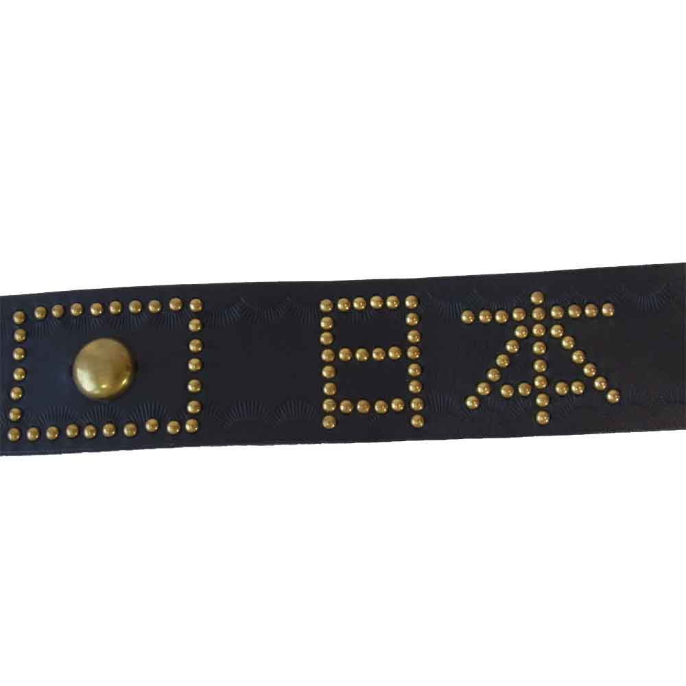 CALEE キャリー Japan style studs leather belt スタッズ ベルト ブラック系【美品】【中古】