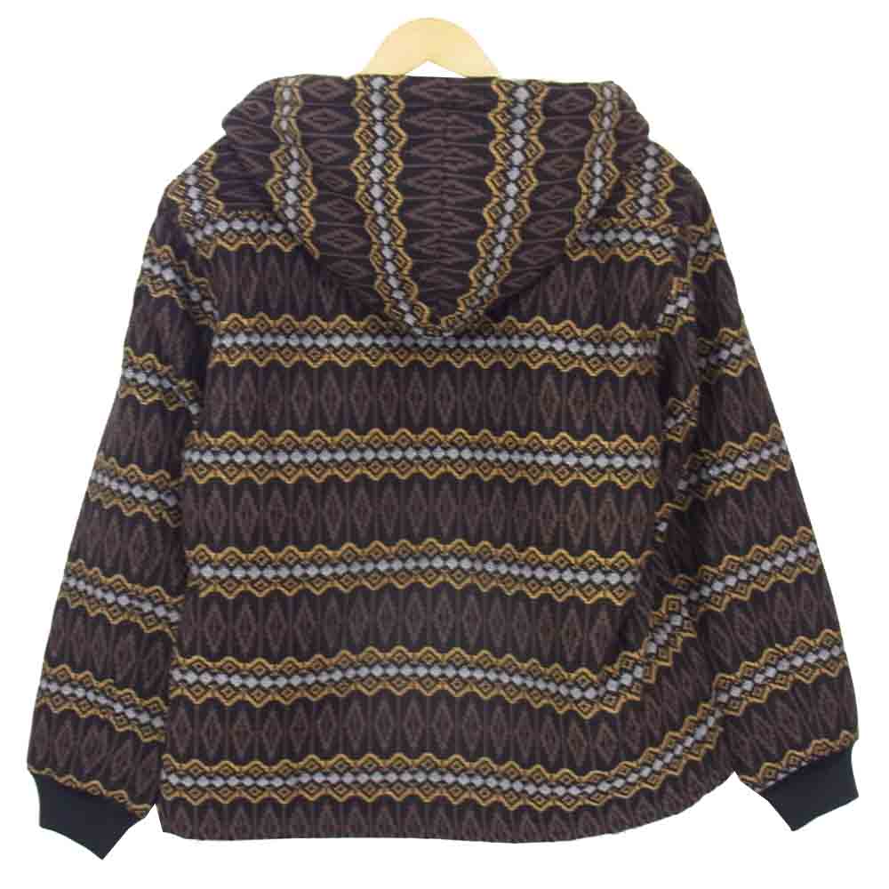 CALEE キャリー 18AW CL-18AW045 JACQUARD HOODED BOA JACKET ジャガード ボア ジャケット イエロー系 M【新古品】【未使用】【中古】