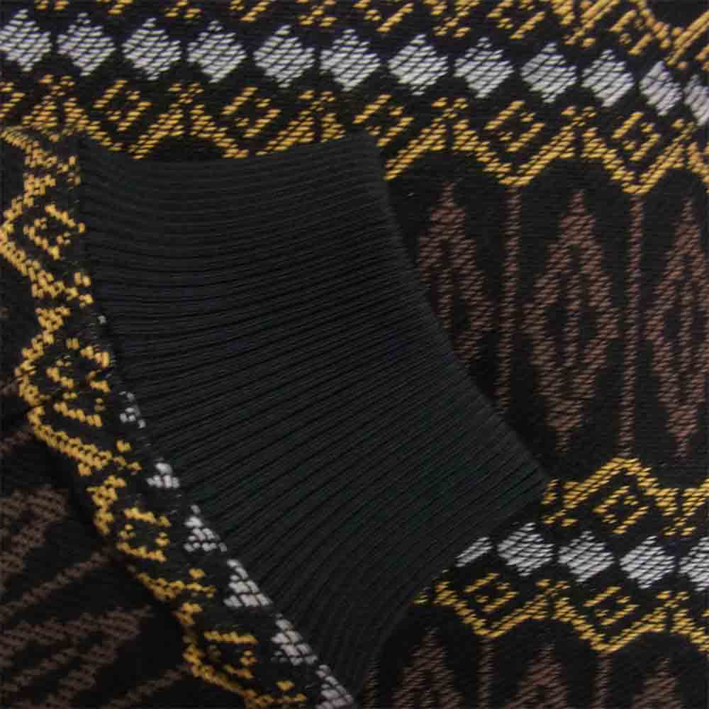 CALEE キャリー 18AW CL-18AW045 JACQUARD HOODED BOA JACKET ジャガード ボア ジャケット イエロー系 M【新古品】【未使用】【中古】