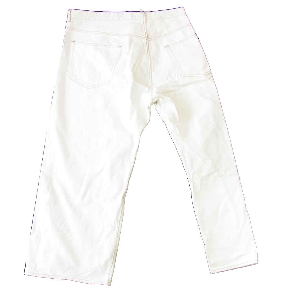 ファセッタズム ZN-SP-02 big＆slim アシンメトリー ホワイトデニムパンツ ホワイト系 M【中古】