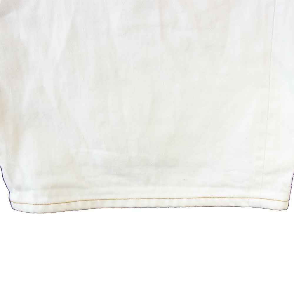 ファセッタズム ZN-SP-02 big＆slim アシンメトリー ホワイトデニムパンツ ホワイト系 M【中古】