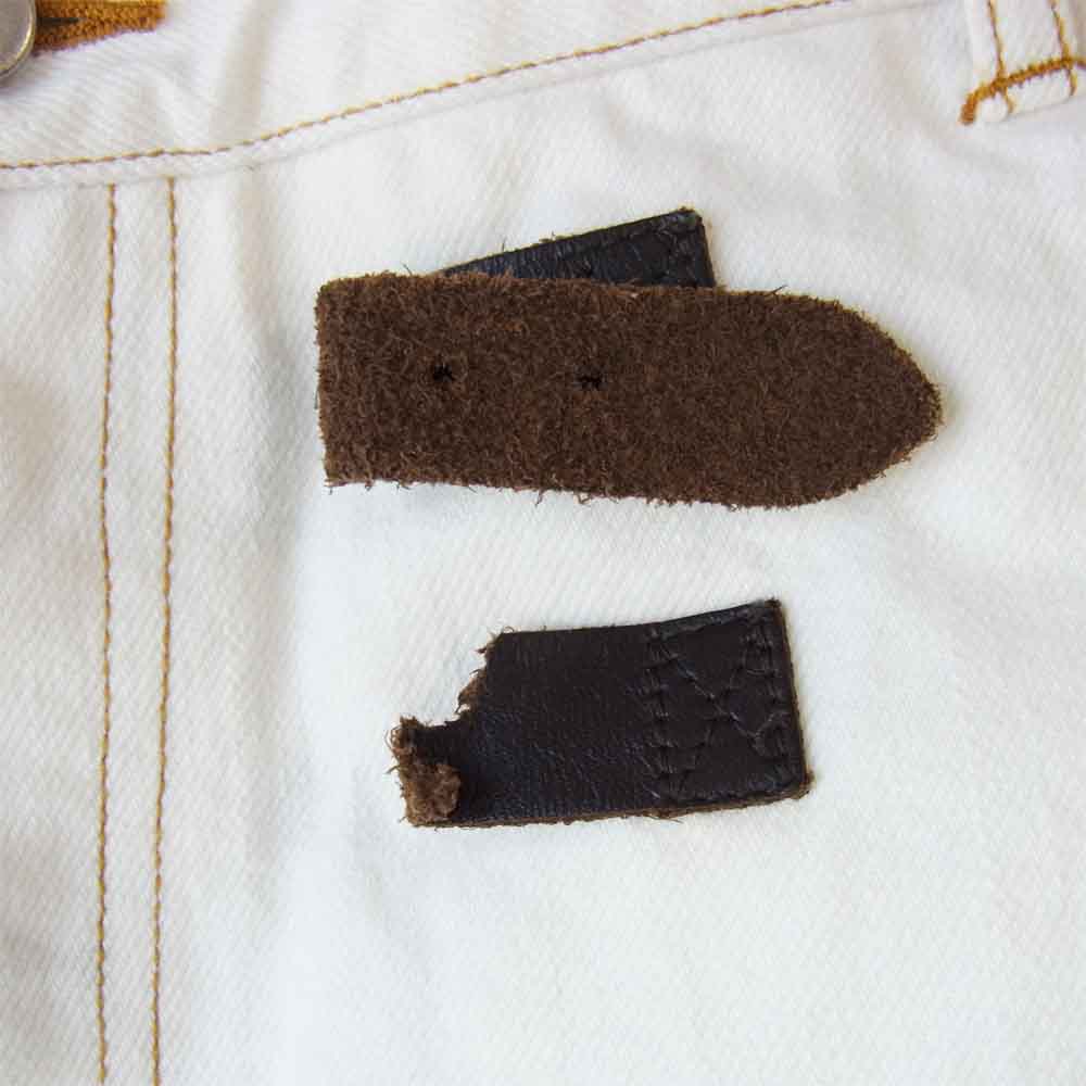 ファセッタズム ZN-SP-02 big＆slim アシンメトリー ホワイトデニムパンツ ホワイト系 M【中古】