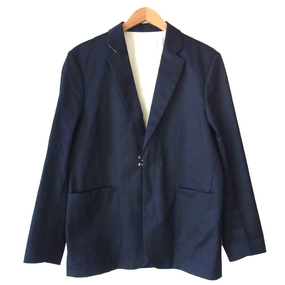 ワイオーエヌ YON18AW-JK003 MERCERIZED COTTON 2B JACKET ブラック系 48【美品】【中古】