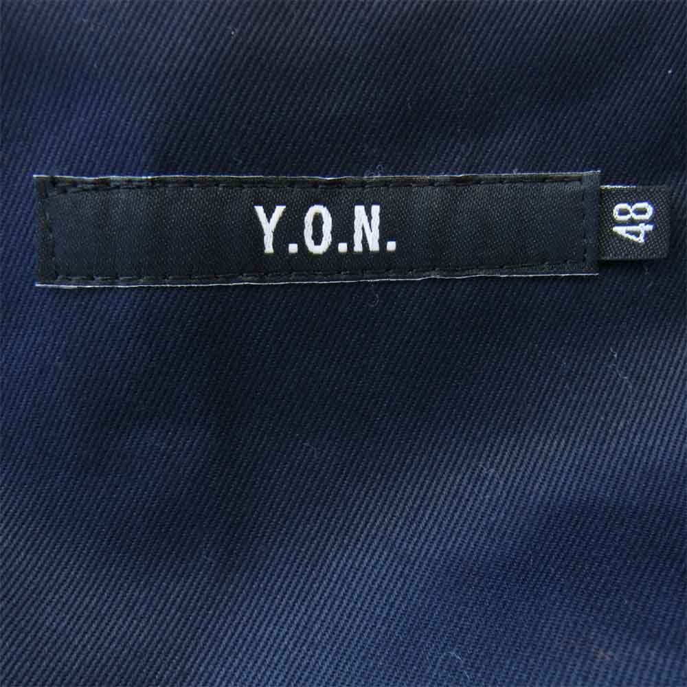 ワイオーエヌ YON18AW-JK003 MERCERIZED COTTON 2B JACKET ブラック系 48【美品】【中古】
