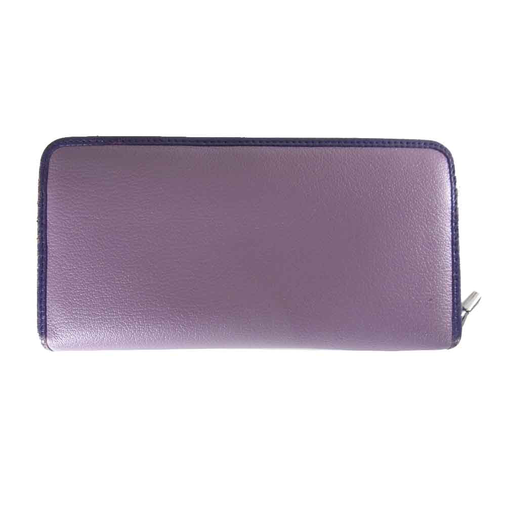 LOEWE ロエベ ZIP AROUND ジップ アラウンド ウォレット 長財布 パープル系【中古】