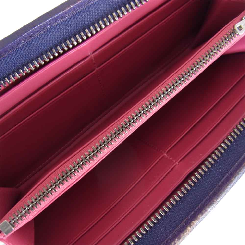LOEWE ロエベ ZIP AROUND ジップ アラウンド ウォレット 長財布 パープル系【中古】