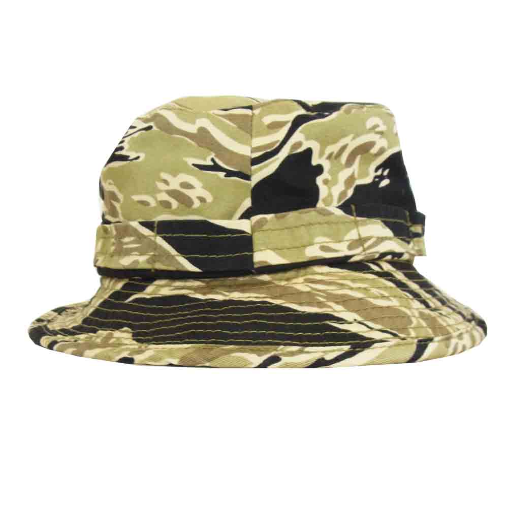 The REAL McCOY'S ザリアルマッコイズ TIGER BOONIE HAT タイガーカモ ブーニー ハット カーキ系 7 5/8【中古】